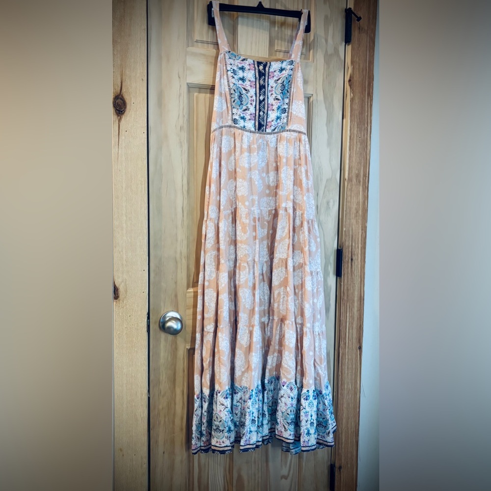 Jaase Paisley Printed Boho Maxi Dress XS - Picture 4 of 9
